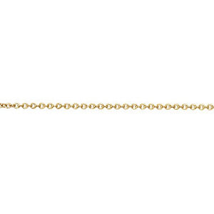 1.5mm 18K Gold Cable Link Chain Necklace