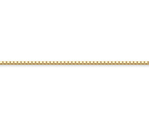 10K Gold 1mm Box Chain Necklace