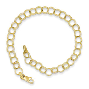 10K Gold Charm Bracelet for Women