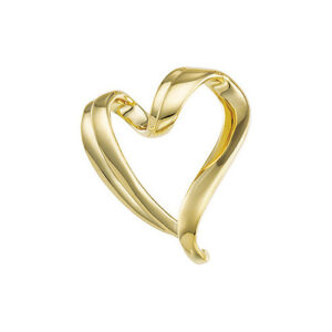 10K Yellow Gold Slide Heart Pendant