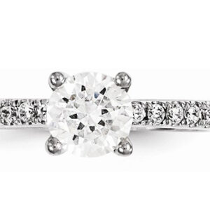 1/2 Carat Round Diamond Engagement Ring (0.50 carats Total)