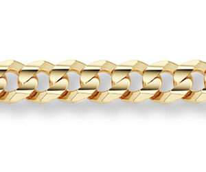 14K Gold 10.5mm Curb Bracelet