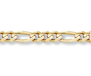 14K Gold 10mm Figaro Link Chain Necklace