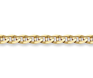 14K Gold 5.25mm Mariner Link Chain Necklace