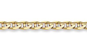 14K Gold 6.25mm Mariner Link Bracelet