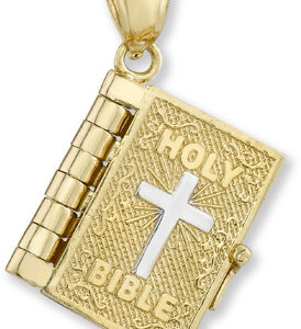 14K Gold Bible Pendant with Lord's Prayer Inside