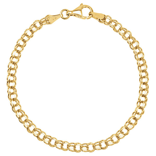 14K Gold Charm Bracelet for Women