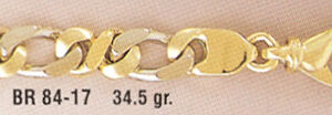 14K Gold Figaro Design Bracelet