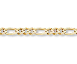 14K Gold Figaro Link Bracelet (5mm)