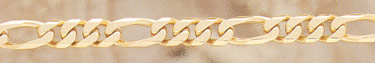 14K Gold Hand-Made 10mm Figaro Link Bracelet
