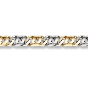 14K Gold Hand-Made Double Curb Bracelet
