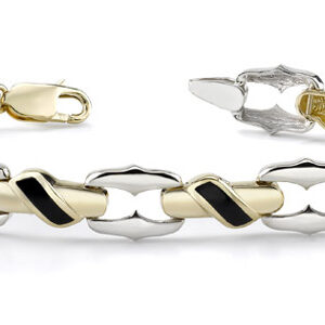 14K Gold Ladie's Onyx Design Bracelet