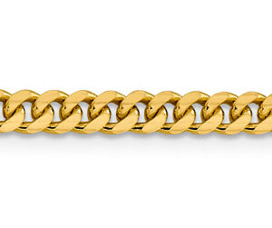 14K Gold Miami Cuban Curb Link Chain Bracelet