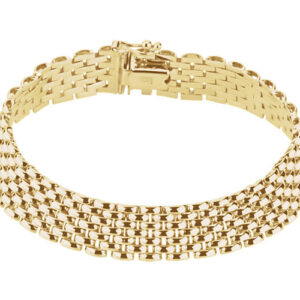 14K Gold Panther Bracelet