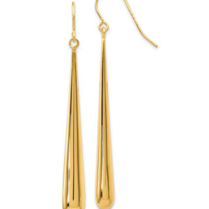14K Gold Polished Drop and Dangle Earrings