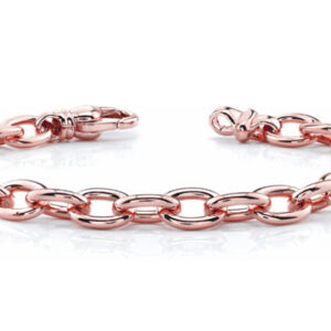 14K Rose Gold Link Connect Bracelet
