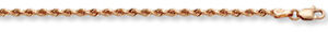 14K Rose Gold Rope Bracelet (1.8mm)