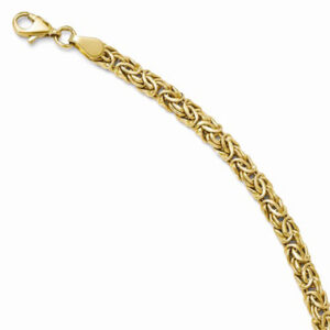 14K Yellow Gold 5mm Byzantine Bracelet