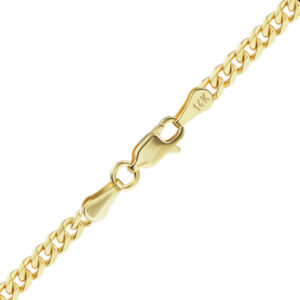 14k gold rounded heavy 6mm curb bracelet