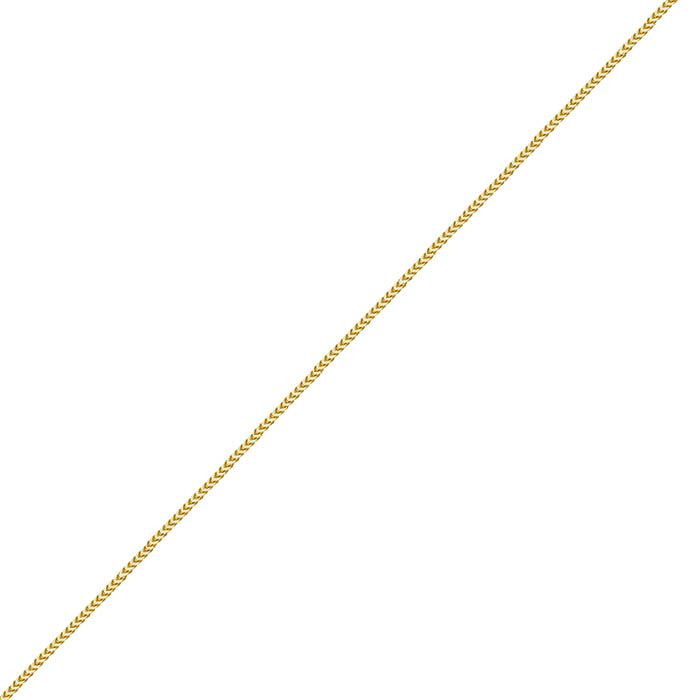 18k gold 1.5mm franco chain necklace