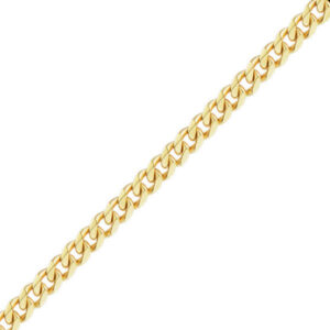18k gold heavy 6mm curb chain necklace