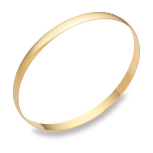 18k solid gold 5mm bangle bracelet