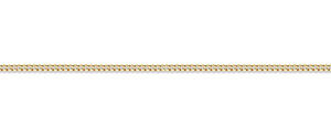 1mm 14K Gold Light Curb Link Chain Necklace
