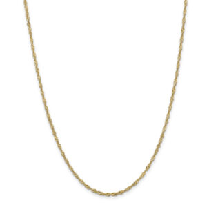 2mm 14K Gold Singapore Chain Necklace