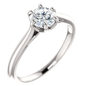 3/4 Carat Designer 6-Prong Diamond Solitaire Engagement Ring