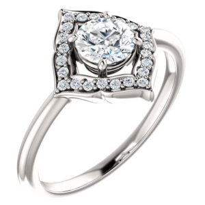 3/4 Carat Fashionable Diamond Halo Ring