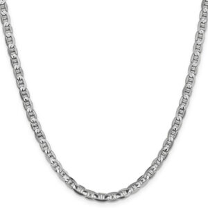 4.5mm 14K White Gold Mariner Chain Necklace