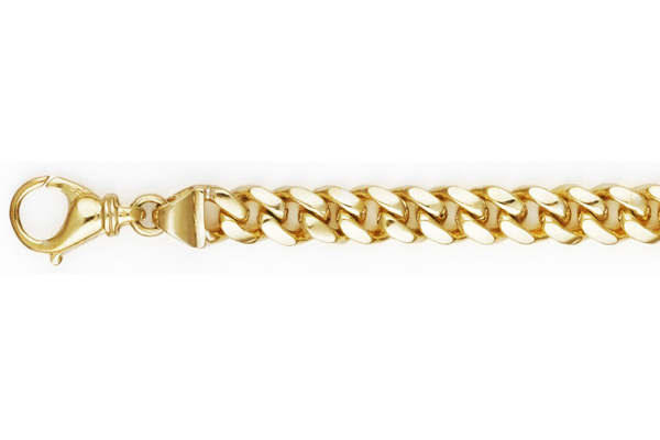 5.8mm 10K Yellow Gold Curb Bracelet