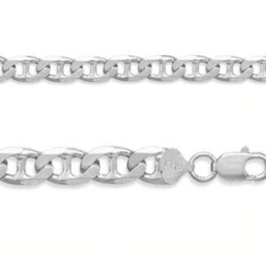 6.5mm Sterling Silver Mariner Link Bracelet
