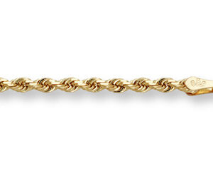 6mm Rope Bracelet, 14K Solid Gold