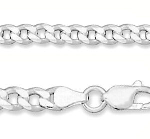6mm Sterling Silver Curb Link Bracelet
