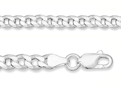 6mm Sterling Silver Curb Link Bracelet