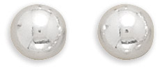 7mm Sterling Silver Ball Stud Earrings