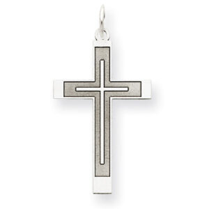 A Cross Within a Cross 14K White Gold Pendant