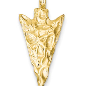 Arrowhead Pendant, 14K Gold