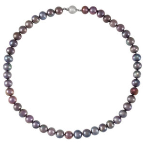 Black Freshwater Pearl Strand Necklace