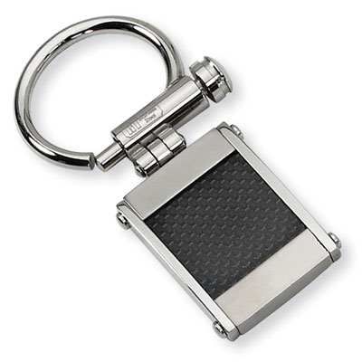 Carbon Fiber and Stainless Steel Key Ring