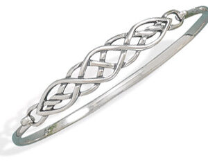 Celtic Knot Sterling Silver Bangle Bracelet