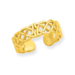 Celtic Toe Ring, 14K Gold