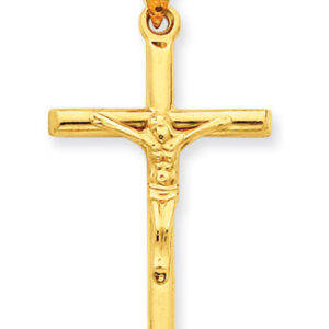 Classic Crucifix Pendant, 14K Gold