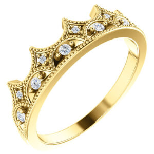 Diamond Crown of Life Ring in 14K Gold