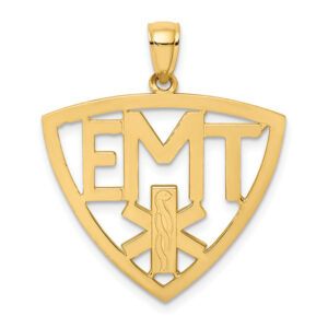 EMT pendant 14k gold