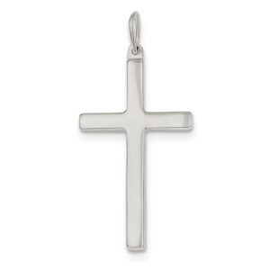 Engravable Sterling Silver Cross Pendant