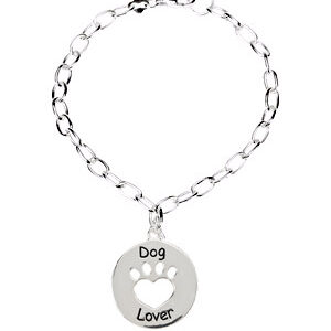 Heart U Back - Dog Lover Bracelet in Sterling Silver