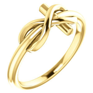 Infinity Cross Ring, 14K Gold