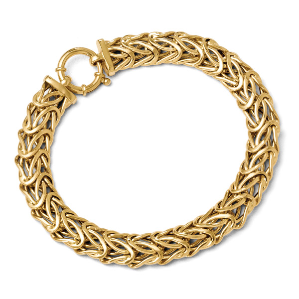 Italian Byzantine Bracelet in 14K Gold for Women